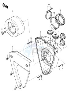 KX 420 A [KX420] (A1-A2) [KX420] drawing AIR CLEANER