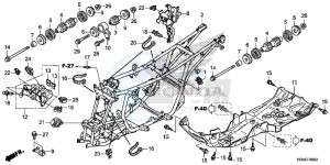 TRX500FE1G TRX500 Europe Direct - (ED) drawing FRAME BODY