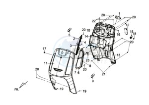 TONIK 50CC drawing COWLING FRONT / COWLING INNER