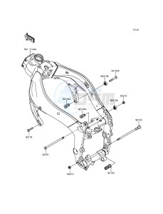 NINJA ZX-6R ZX600RGF FR GB XX (EU ME A(FRICA) drawing Engine Mount