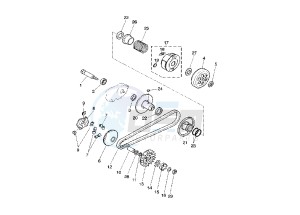 YQ AEROX 50 drawing CLUTCH