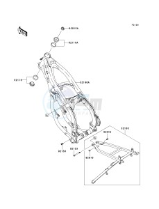 KX 125 M (M2) drawing FRAME