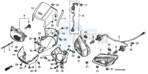 TRX500FPE9 Australia - (U / PS) drawing HEADLIGHT