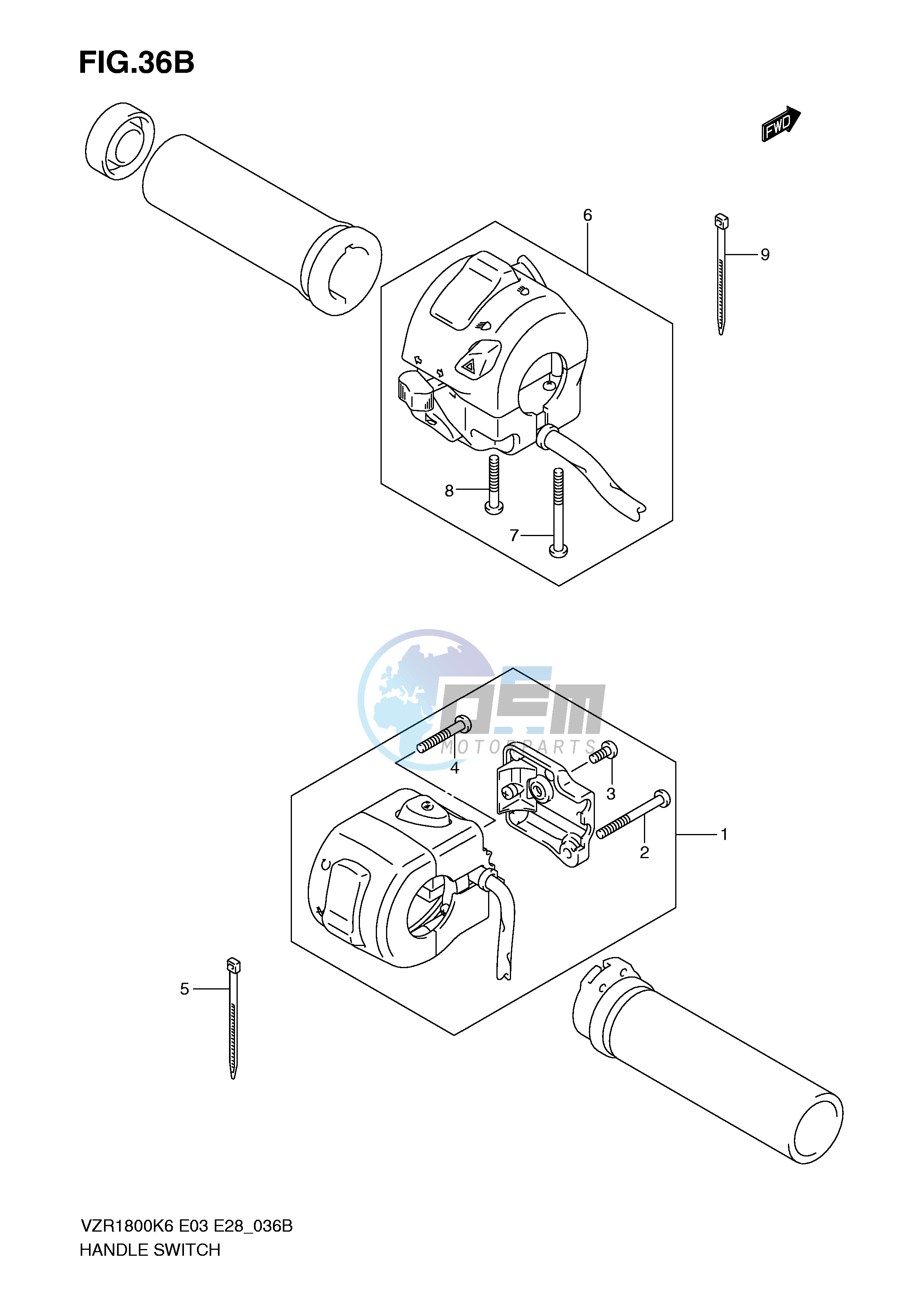 HANDLE SWITCH (VZR1800ZK9 ZL0)