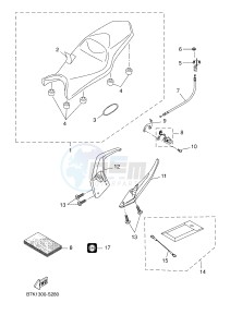 MTT690P-AB MT-07 TRACER TRACER 700 (B7K1 B7K1 B7K1 B7K1) drawing SEAT