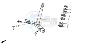 CBR600SE drawing STEERING STEM