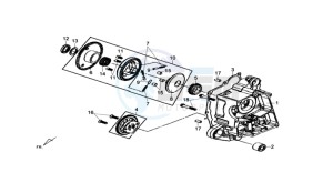 CROX 50 drawing CRANKCASERIGHT / OILPUMP