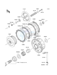 ZR 750 L [Z750 EU] (L7F-L8F) L7F drawing CLUTCH