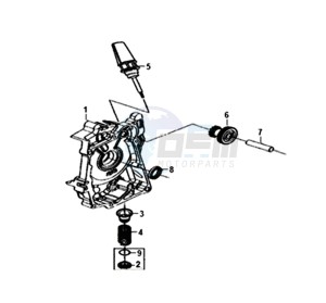 MIO 50I 45KMH (L8) EU EURO4 drawing CRANKCASE  RIGHT / START MOTOR