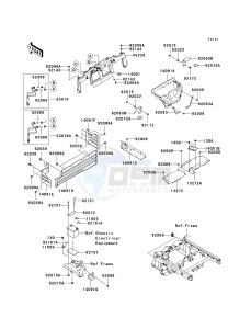 KAF 620 P [MULE 4000] (P9F-PAF) P9F drawing FRAME FITTINGS