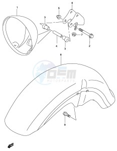 GZ250 (P34) drawing HEADLAMP HOUSING