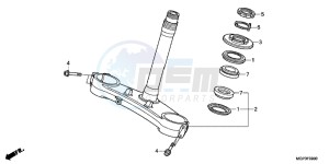 CBR1000RRD Fireblade - CBR1000RR UK - (E) drawing STEERING STEM