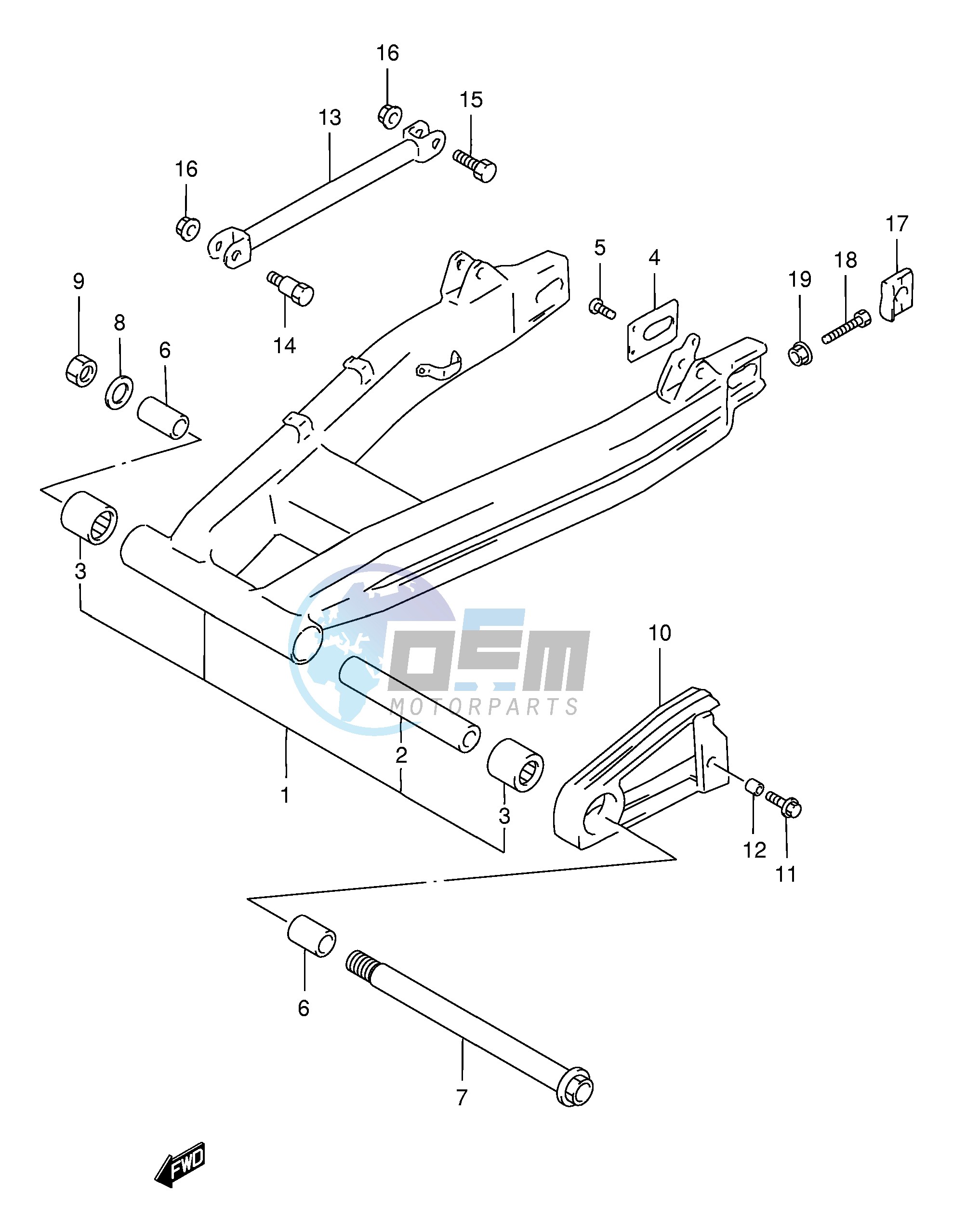 REAR SWINGING ARM