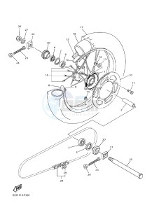 WR250F (2GB7 2GB8 2GB9) drawing REAR WHEEL