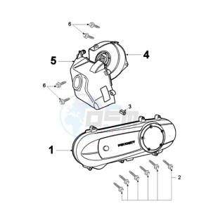 LUDIX 10 B ONE drawing CRANKCASE COVER