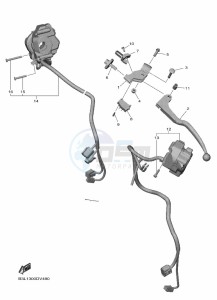 YZF1000 YZF-R1 (B3LG) drawing HANDLE SWITCH & LEVER