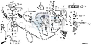 TRX500FA6H Europe Direct - (ED) drawing SWITCH/CABLE