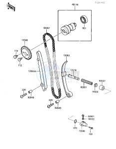 KLT 110 A [KLT110] (A1-A2) [KLT110] drawing CAMSHAFT_CHAIN_TENSIONER -- KLT110-A3- -