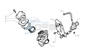 Ark LC Yellow-Matt Black 250 drawing Oil pump - Carburettor