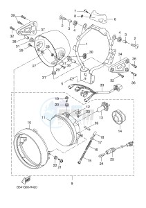 MTM690-U MTM-690-U XSR700 (B348 B348 B348) drawing HEADLIGHT