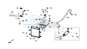 GTS 300I ABS L6 drawing RADIATEUR / SLANGEN