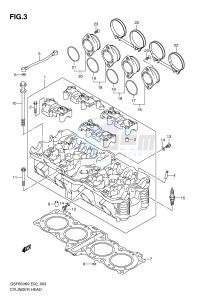 GSF650 (E2) Bandit drawing CYLINDER HEAD