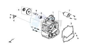 GTS 125I ABS drawing CRANKCASE RIGHT / START MOTOR