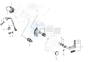 Zip 50 SP drawing Starting Motor - Starting lever