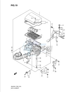 AN400Z drawing AIR CLEANER