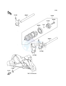 NINJA ZX-6RR ZX600-N1H FR GB XX (EU ME A(FRICA) drawing Gear Change Drum/Shift Fork(s)