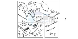 CBR600RR9 France - (F / CMF MME) drawing AVERTO ALARM KIT