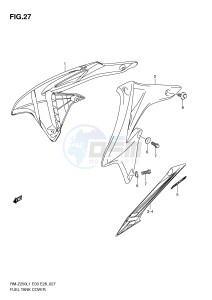 RM-Z250 (E3-E28) drawing FUEL TANK COVER