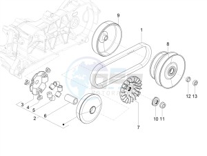 VX-VXL-SXL 150 4T 3V drawing Driving pulley