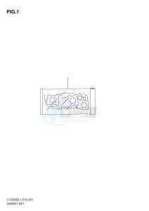 LT-Z400 (E19) drawing GASKET SET