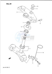 GSX-R1100 (E1) drawing STEERING STEM