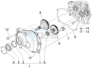 Beverly 125 Sport e3 drawing Reduction unit