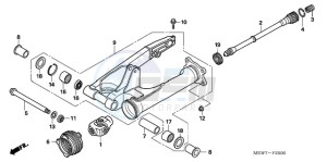 NT700VA F drawing SWINGARM