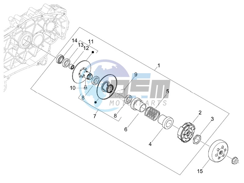 Driven pulley