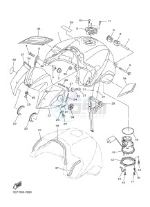 FZ1-S FZ1 FAZER 1000 (1CAK 1CAL) drawing FUEL TANK