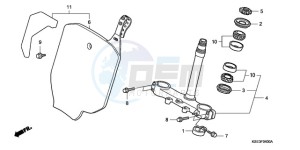 CRF150RB9 Australia - (U) drawing STEERING STEM