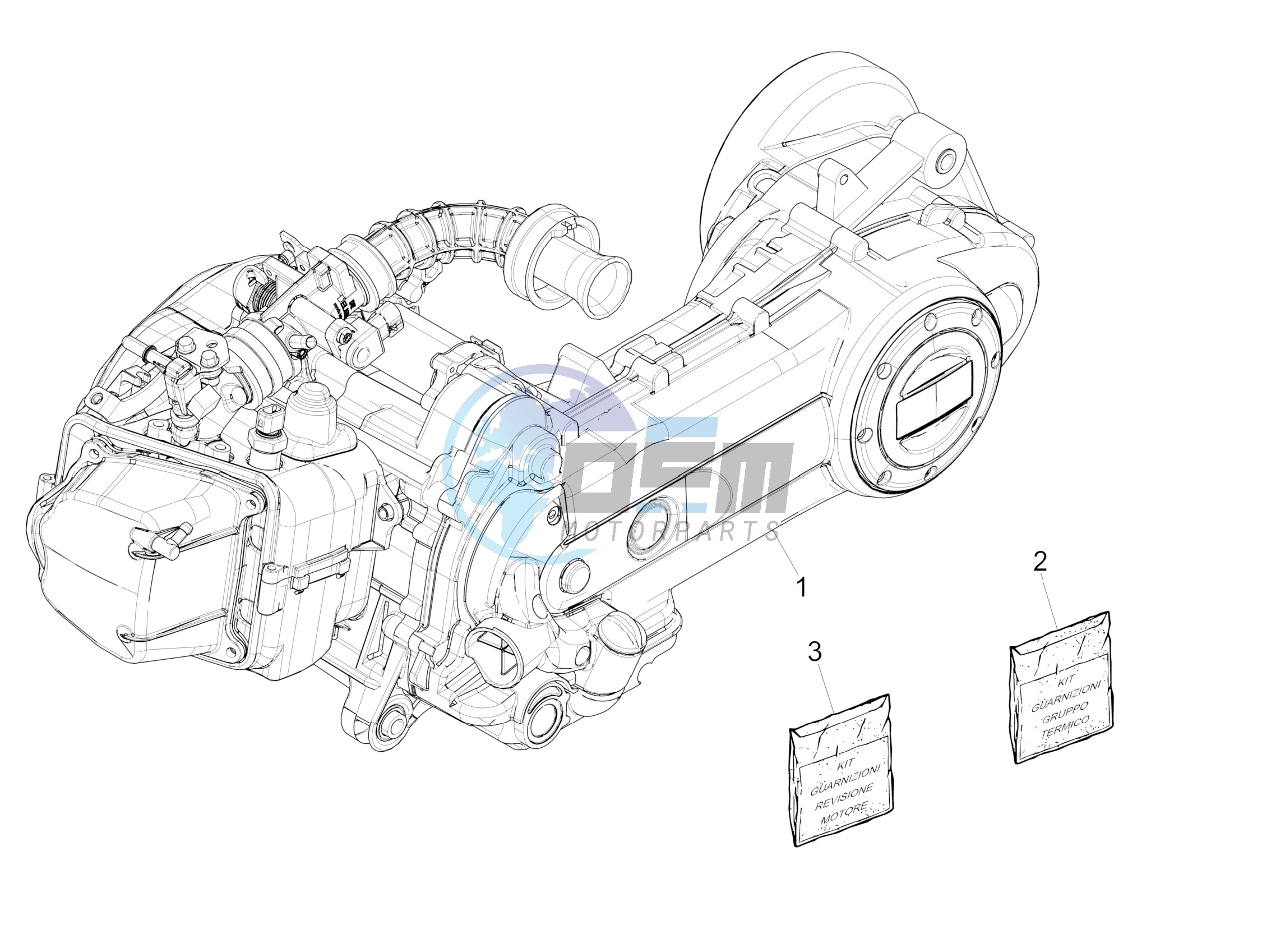 Engine, assembly