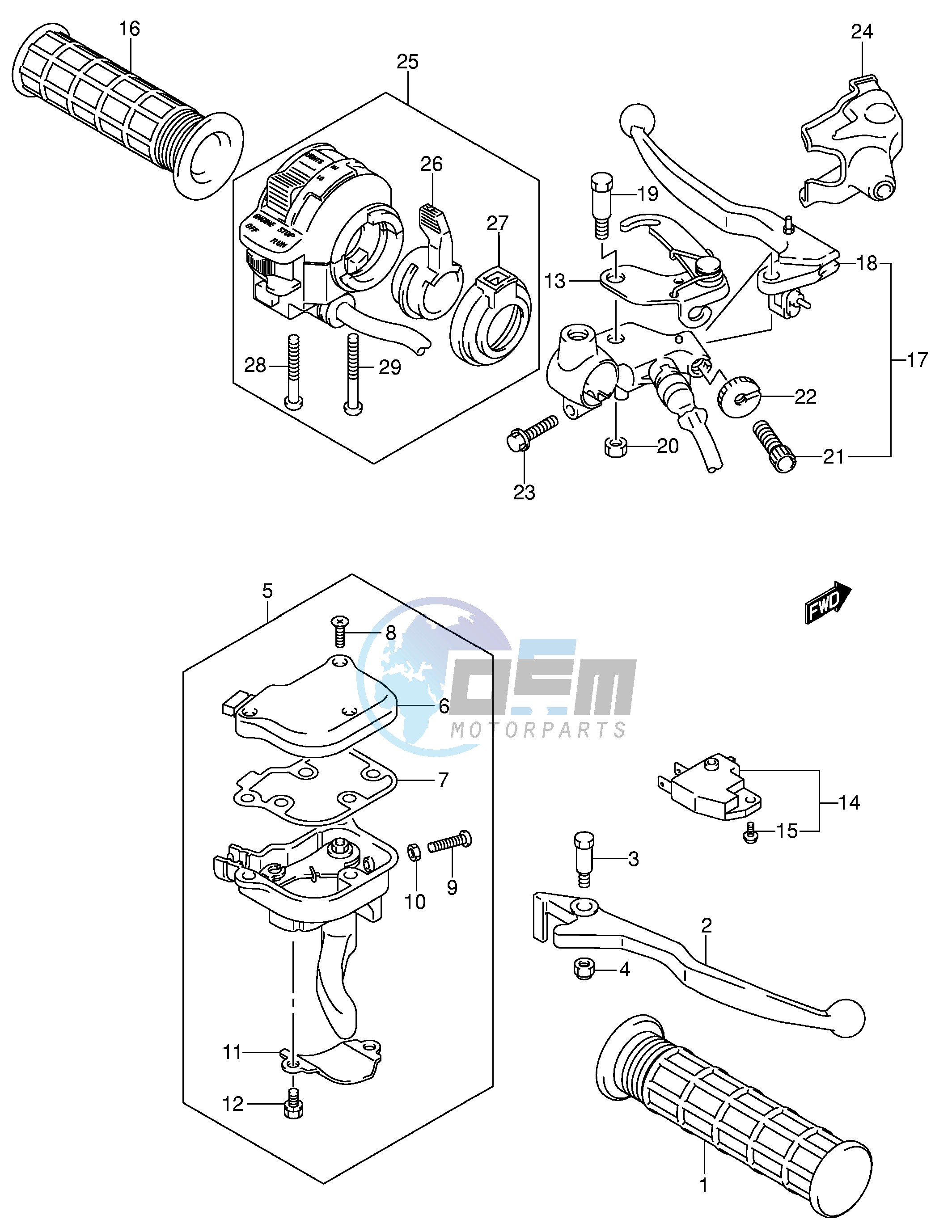 HANDLE LEVER (MODEL K4)