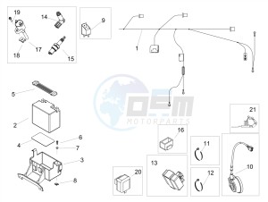 RS 50 RS4 50 2T E4 (APAC, EMEA) drawing Central electrical system