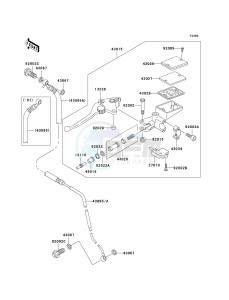 ZR 1200 A [ZX 1200 R] (A1-A3) drawing CLUTCH MASTER CYLINDER