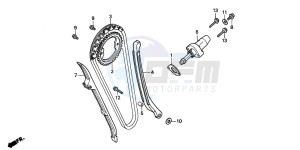 TRX300EX SPORTRAX drawing CAM CHAIN/TENSIONER