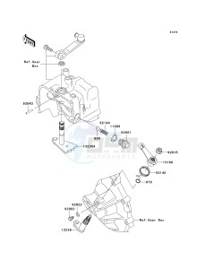 KAF 620 P [MULE 4000] (P9F-PAF) PAF drawing GEAR CHANGE MECHANISM