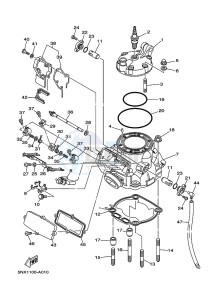 YZ250X (BF1H) drawing CYLINDER HEAD