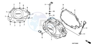 CBF125MA France - (F) drawing RIGHT CRANKCASE COVER