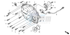 CBF1000T drawing RIGHT CRANKCASE COVER