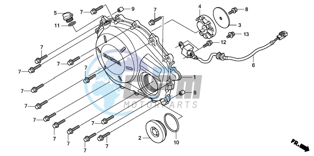 RIGHT CRANKCASE COVER